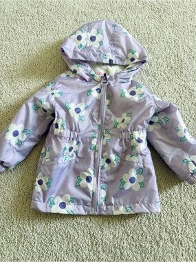 Kids Floral Hooded Jacket